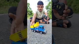 Remote Control mini construction dumper truck unboxing