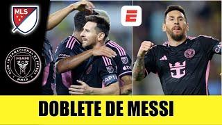 PEDAZO DE GOL que anotó LIONEL MESSI para el DOBLETE e Inter Miami gana 2-0 vs Columbus Crew | MLS