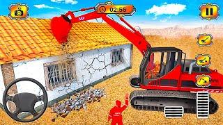 City Construction JCB Excavator 3D #2 - Heavy Crane Driving Simulator - Android Gameplay