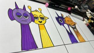 Drawing Durple X Simon Phases 1 To 6 (Incredibox Sprunki) | Duo Sprunki Mix #2025