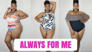 PLUS SIZE SWIMWEAR TRY ON| Always for Me | Swim Week 2018