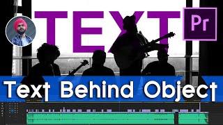 EASIEST way TEXT BEHIND moving OBJECTS Premiere pro #8 #Vikrambhamrah