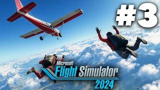 MICROSOFT FLIGHT SIMULATOR 2024 Career Mode Gameplay Walkthrough Part 3 - SKYDIVING