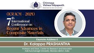Keynote Address 6 - Dr. Kalappa Prashantha at 7th ICRACM 2024