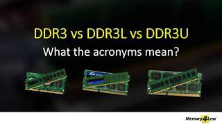 Difference between DDR3, DDR3L & DDR3U Explained | DDR3U vs DDR3L | DDR3 vs DDR3L