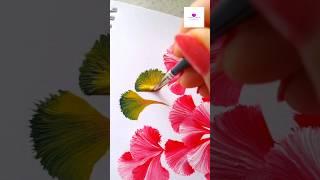 Easy technique to paint flowers #artvideo #artwork #viral #wocol