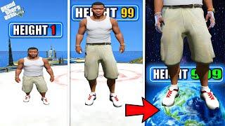 GTA 5 : Franklin Growing From Shortest To Tallest Franklin In GTA 5 | Shinchan and Chop |