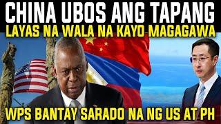 IYAK ANG CHINA SA BALITANG TO! WALA NA LAYAS NA KAYO SA WPS TALO NA REACTION AND COMMENT