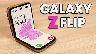 How to Make Galaxy Z Flip from Cardboard