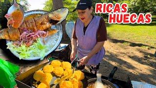 HUECAS escondidas de SABROSA comida Ecuatoriana  Josué y Elie