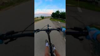 #nostalgia #mtb Sunset wheelie #wheelie #mountainbike