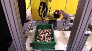 FANUC Robot Uses New Bin Picking Gripper & 3D Vision to Bin Pick Non-Ferrous Valves