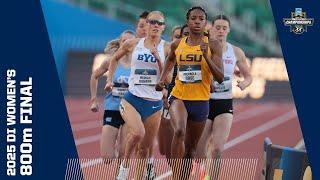 Women's 800m final - 2025 NCAA outdoor track and field championships