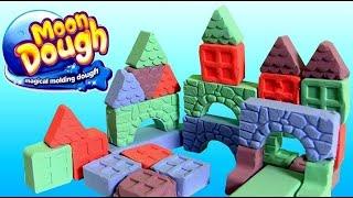 Moon Dough Push N Pop Blocks Building Set Masas Bloques Y Triangulos Pasta Magica Play Doh