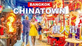 Bangkok Chinatown | Bangkok Street Food | Night Market | 8k HDR Travel Video