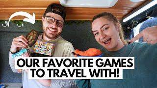 BEST TWO PLAYER BOARD GAMES FOR TRAVEL & CAMPING: the games we packed for van life!