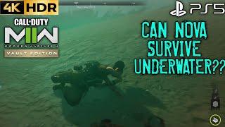 Will Nova Survive Underwater? MODERN WARFARE 2 Nova Survive Underwater | MW2 PS5 Underwater 4K 60FPS