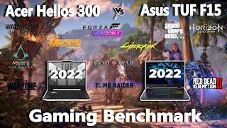 2022 Acer Predator Helios 300 vs Asus TUF F15 Gaming Benchmark Test | #RTX3060 | @StealthGamerSG