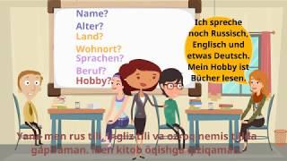 A1-B1: PRÜFUNG B1 DTZ, TELC, START DEUTSCH 1; START DEUTSCH 2: SPRECHEN TEIL 1: SICH VORSTELLEN