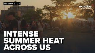 Record high temperatures settle in across the US to welcome summer