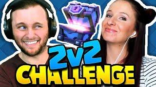 HUSBAND vs WIFE! 2v2! CLASH ROYALE! Silly Decks!