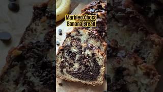 Marbled Choco Banana Bread  #baking #bananabread #choco #marblecake #kuepisang #chocolate #shorts