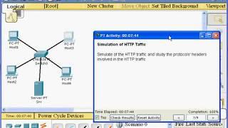 Simple Simulation of Web Traffic (Cisco Packet Tracer)