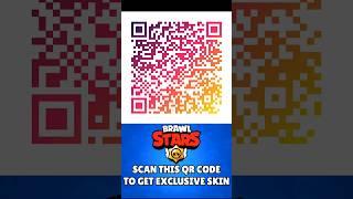 SCAN THIS QR CODE TO GET BULL SKIN  #brawlstars