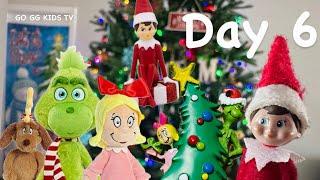 Elf on the Shelf Snuggler Elf Countdown to Christmas Challenge - Day 6  Grinch Takeover