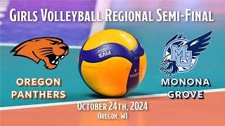 Volleyball: Oregon vs Monona Grove (10/24/24)