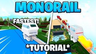 *NEW* FASTEST MONORAIL TUTORIAL!! | Build a Boat for Treasure