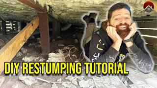 How to Restump a House (without chopping up your floors) | DIY Tutorial