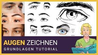 Augen zeichnen Grundlagen: Eine Schritt-für-Schritt-Anleitung für Pupille, Augenbraue und mehr!