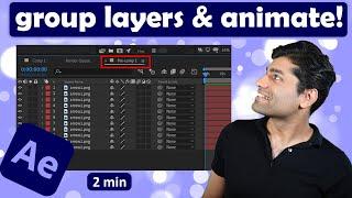 How to group layers in After Effects