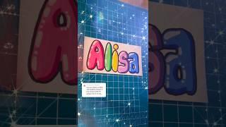ALISA #name #art #posca #acrylic #markers #relaxing #voice #asmr #satisfying #shorts #trending #usa