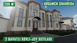 Urganch shahrida 2 qavatli 200 m² xovli joylar sotiladi