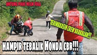 jalur BAWANG - DIENG !! detik detik cbr hampir terbalik !@krakalan tv