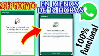 Está CUENTA no PUEDE usar WhatsApp debido al SPAM, solución DEFINITIVA 100% funcional