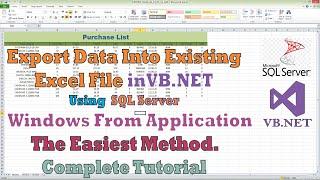 export data into existing excel file in vb.net