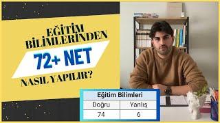 NASIL EĞİTİM BİLİMLERİNDEN 70+ NET YAPILIR??