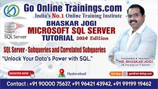 SQL Server - SubQueries and Correlated SubQueries