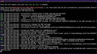 Metasploit Framework Kerberos Protocol Support Certifried Demo