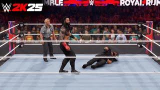 WWE 2K25 Roman Reigns vs Seth Rollins Full Match Gameplay (WWE 2K Showcase)