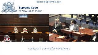 Admission Ceremony for New Lawyers - Friday 19 May - 10:45am