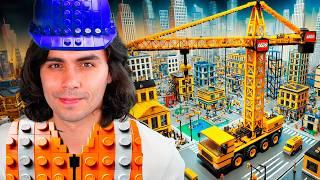 EU CONSTRUI O MAIOR GUINDASTE DE LEGO DO MUNDO!