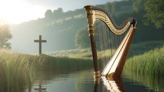 Heavenly Hymn Instrumentals   Beautiful Harp Music  Heavenly Nature Scenic Relaxation
