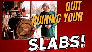 Why is THIS SO WRONG?!!  I Show The Secrets to How We Cut Sawmill Slabs at Hobby Hardwood.