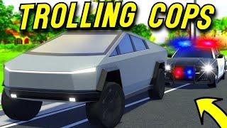 Roblox Roleplay - TROLLING COPS WITH 1000HP TESLA CYBERTRUCK