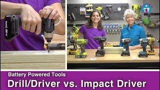 Drill/Driver vs. Impact Driver