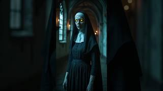 "The Nun in the Shadows ️‍️ #horror #the nun #haunted #movie #exorcist #edited #horrorstory